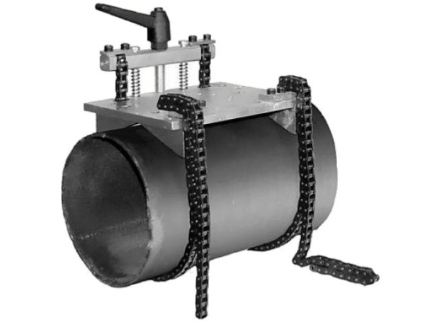 Фото 1 - Адаптер Bohre для крепления магнитных станков цепями на трубы диаметром от 110 мм до 550 мм