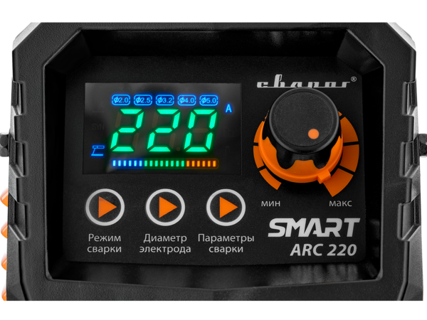 Фото 3 - Инвертор сварочный ARC 220 "REAL SMART" (Z28403)