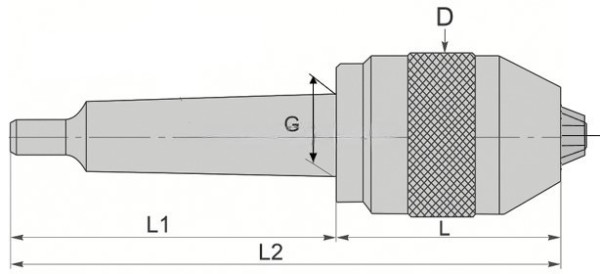 Фото 3 - Патрон сверлильный самозажимной бесключевой с хвостовиком КМ2 с лапкой, ПСС-13 (0,5-13мм) 6000 об/ми