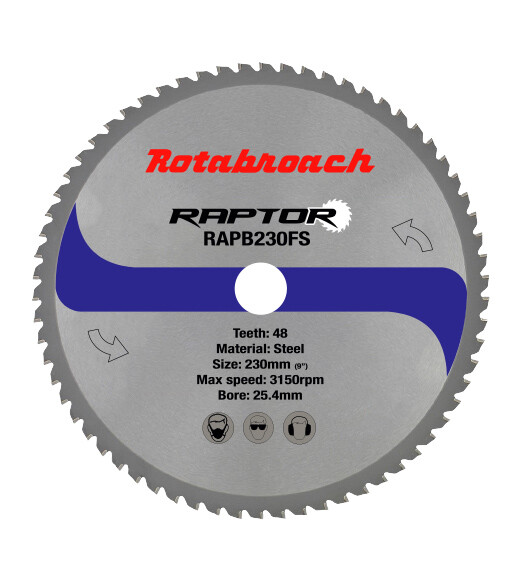Диск пильный по металлу Rotabroach 230х25,4 48T RAPB230FS